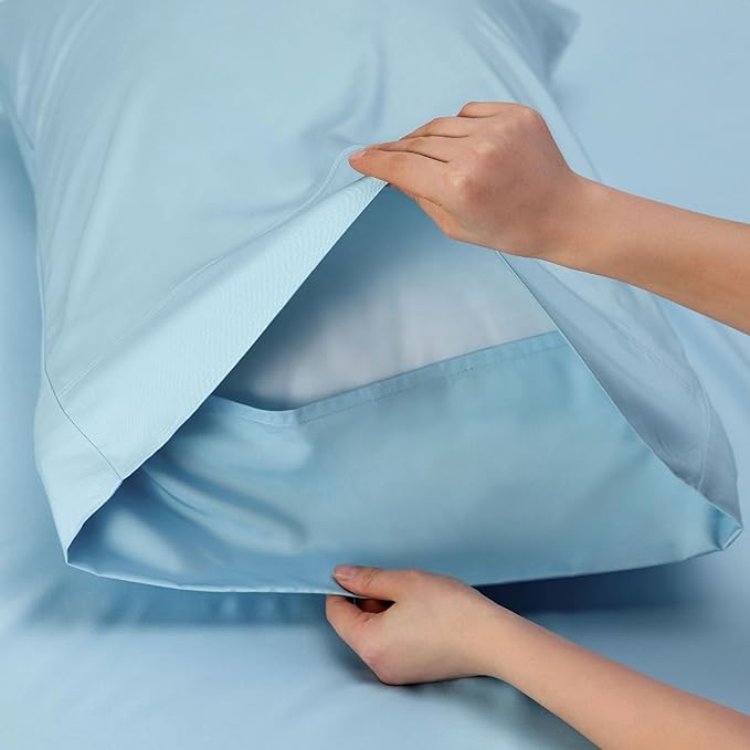 Bedsure Queen Sheet Set, Rayon Derived from Bamboo, Cooling Sheets, Breathable - Image 6