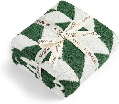 Snuggle Sac Christmas Green Throw Blanket - Image 4