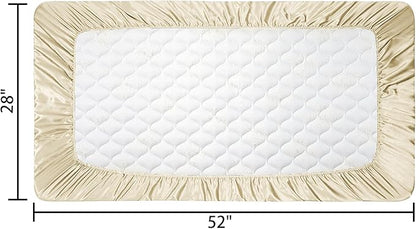 2 Pack Satin Soft Crib Sheet for Baby - Image 6