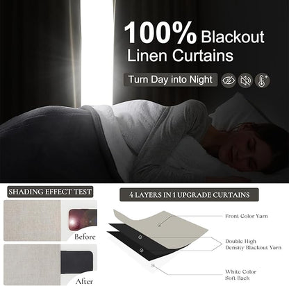 Earthy Extra Long 132 Inch Blackout Curtains - Image 2