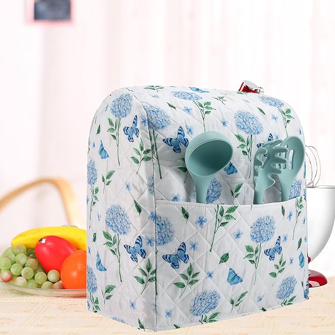 Stand Mixer Cover, Hydrangea Kitchen Mixer Cover Compatible - Image 7