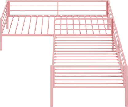 likimio l shaped twin beds for 2, double, view 9