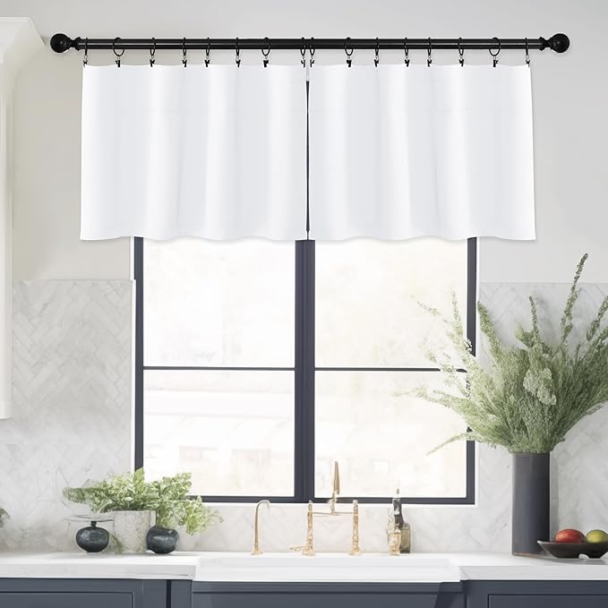 NICETOWN 2 Panels Small Curtain Valances - Image 7