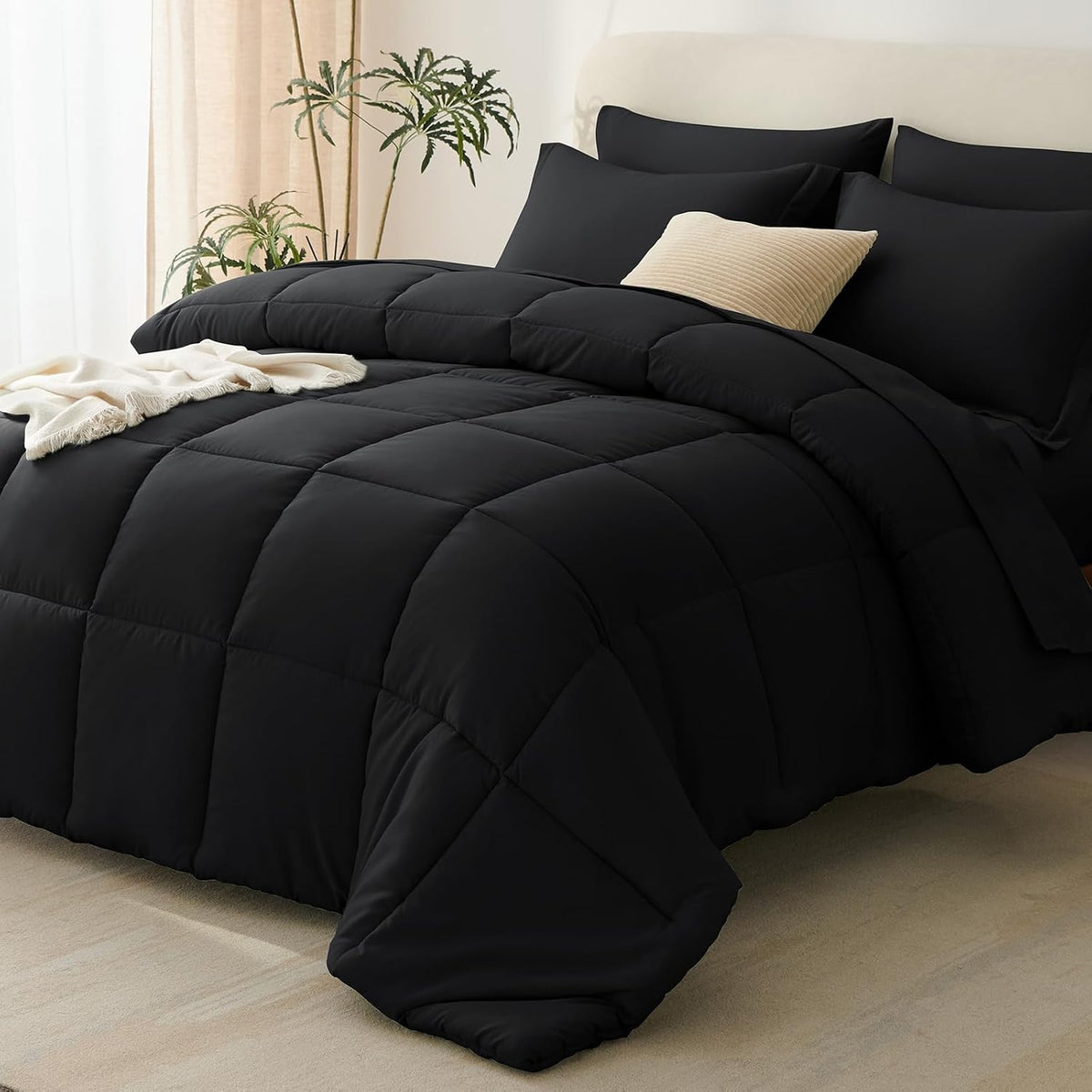 cozylux full size comforter sets, 7-piece bed in, main product view