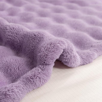 YUSOKI Luxury 3D Bubble Throw Blanket 5lb, All Ages, Home Decoration - Image 2