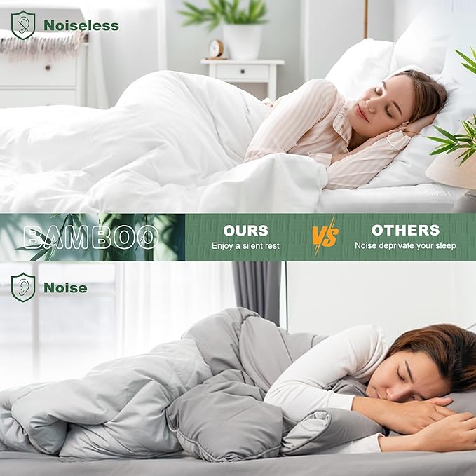 GRT Queen Waterproof Mattress Protector, Rayon Made from Bamboo Mattress Cover - Image 4