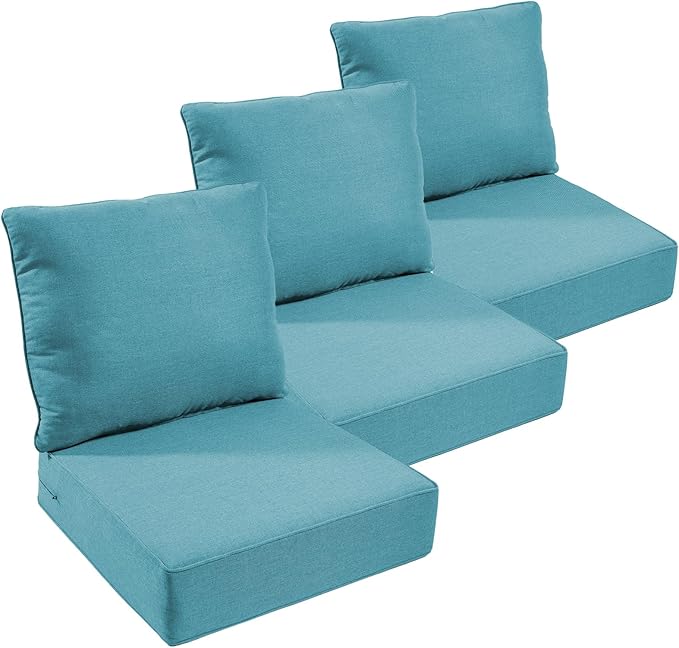 Outdoor Furniture Cushions, 6 inch Thick Seat Cushions by moosprr