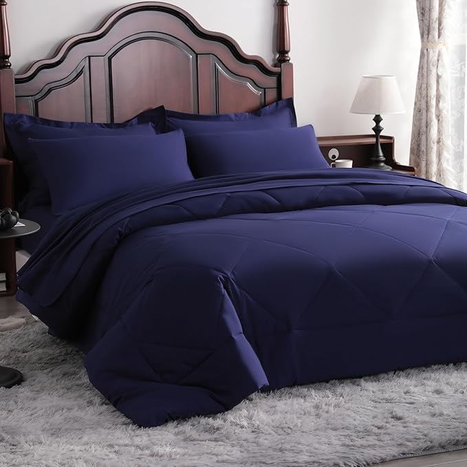 NTBAY Queen Comforter Set with Sheets, 7 Pieces Soft and Breathable Queen - Image 9