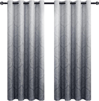 dwcn ombre blackout curtains for bedroom 52 x, view 9