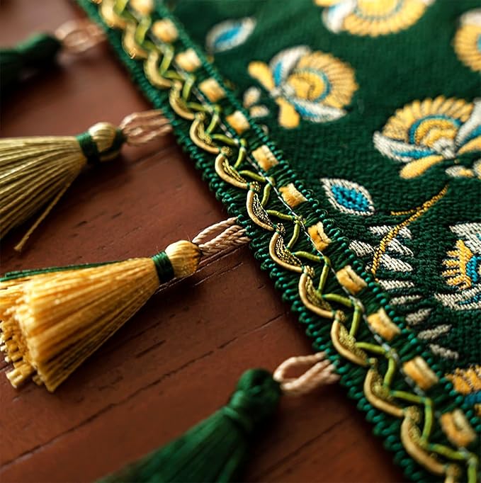 13×72 Inch Table Runner, Retro-Luxury Tassels Series - Image 5