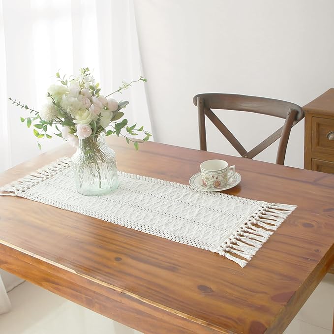 FEXIA Boho Macrame Table Runner by FEXIA