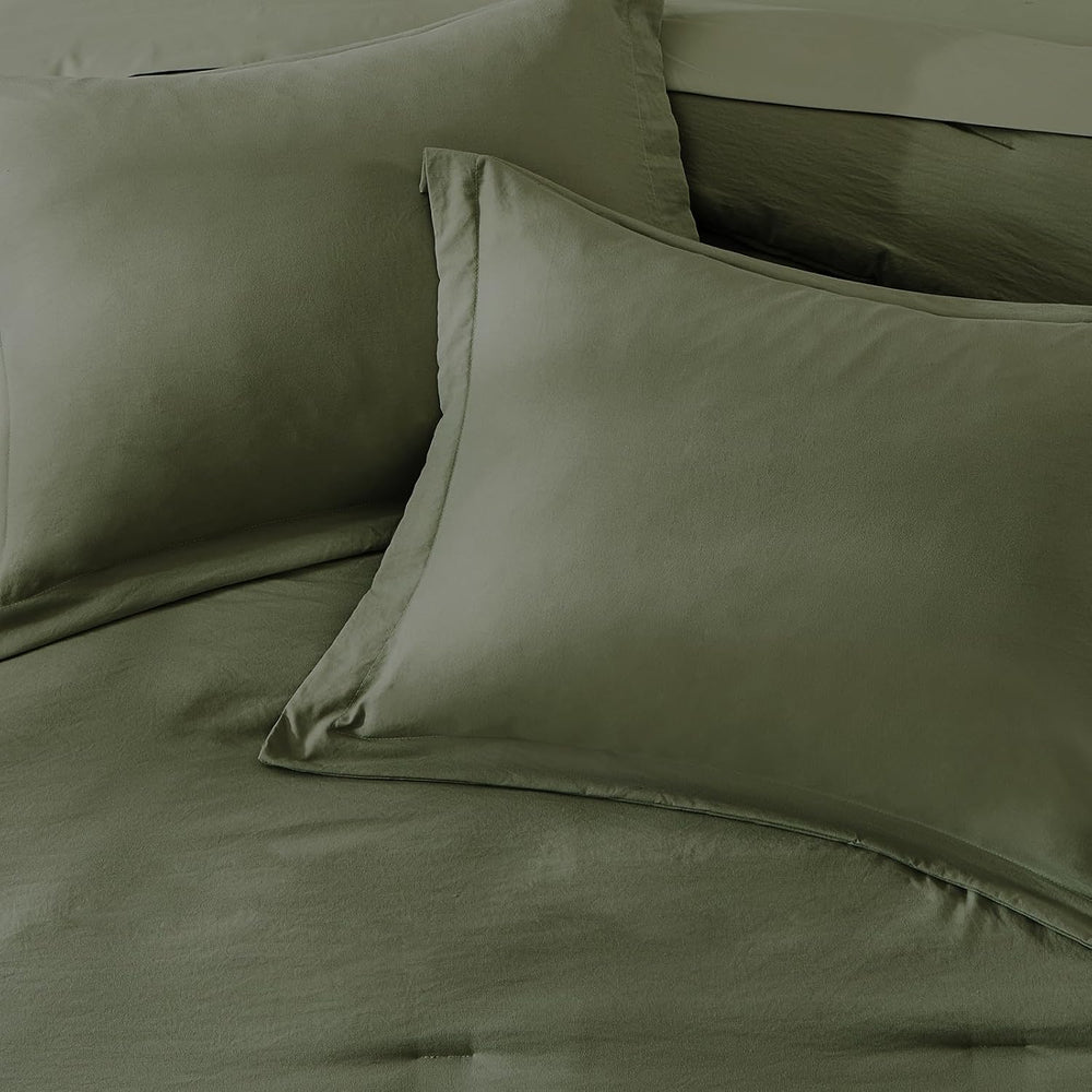 King Size Comforter Set- 7 Pieces Prewashed Bed in a Bag King Bedding Sets