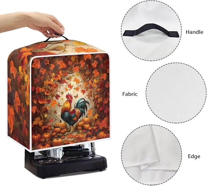 Coffee Maker Cover Protector, Christmas Santa Claus Coffee Machine Dust Cover - Image 5