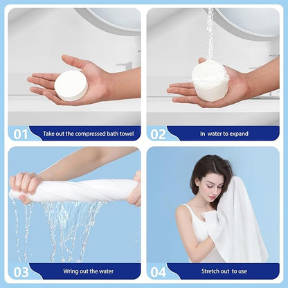 Disposable Bath Towels, Large Compressed Towel Tablets Disposable Towels - Image 4