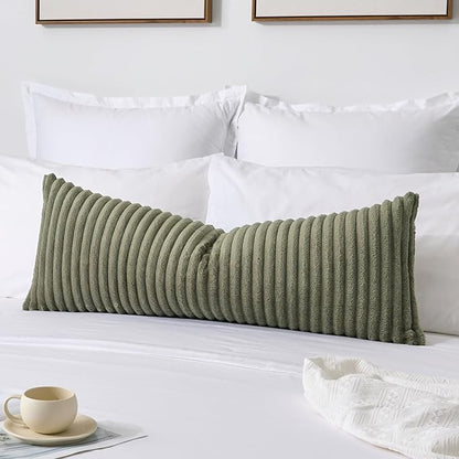 Kevin Textile Soft Plush 14x36 Inch Long Lumbar Pillow Cover 1 Pack, Luxury by KevinTextile