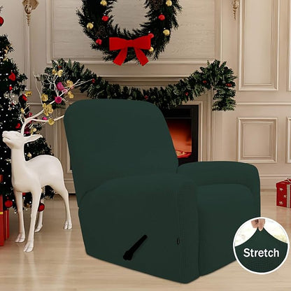 Easy-Going Recliner Stretch Sofa Slipcover Sofa Cover 4-Pieces Furniture - Image 2