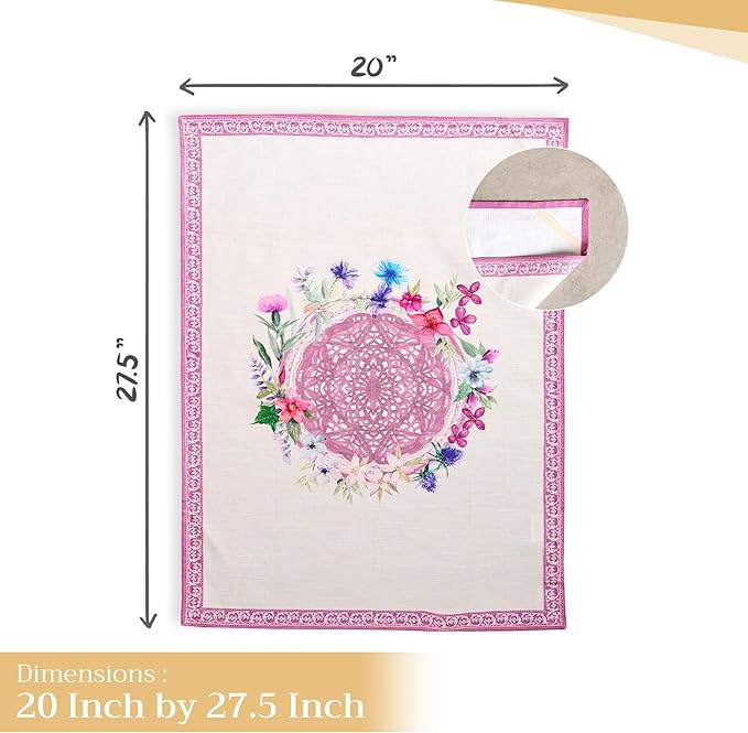 Maison d' Hermine Kitchen Towels Set of 3 100% Cotton 27.50" x 20" Reusable - Image 4