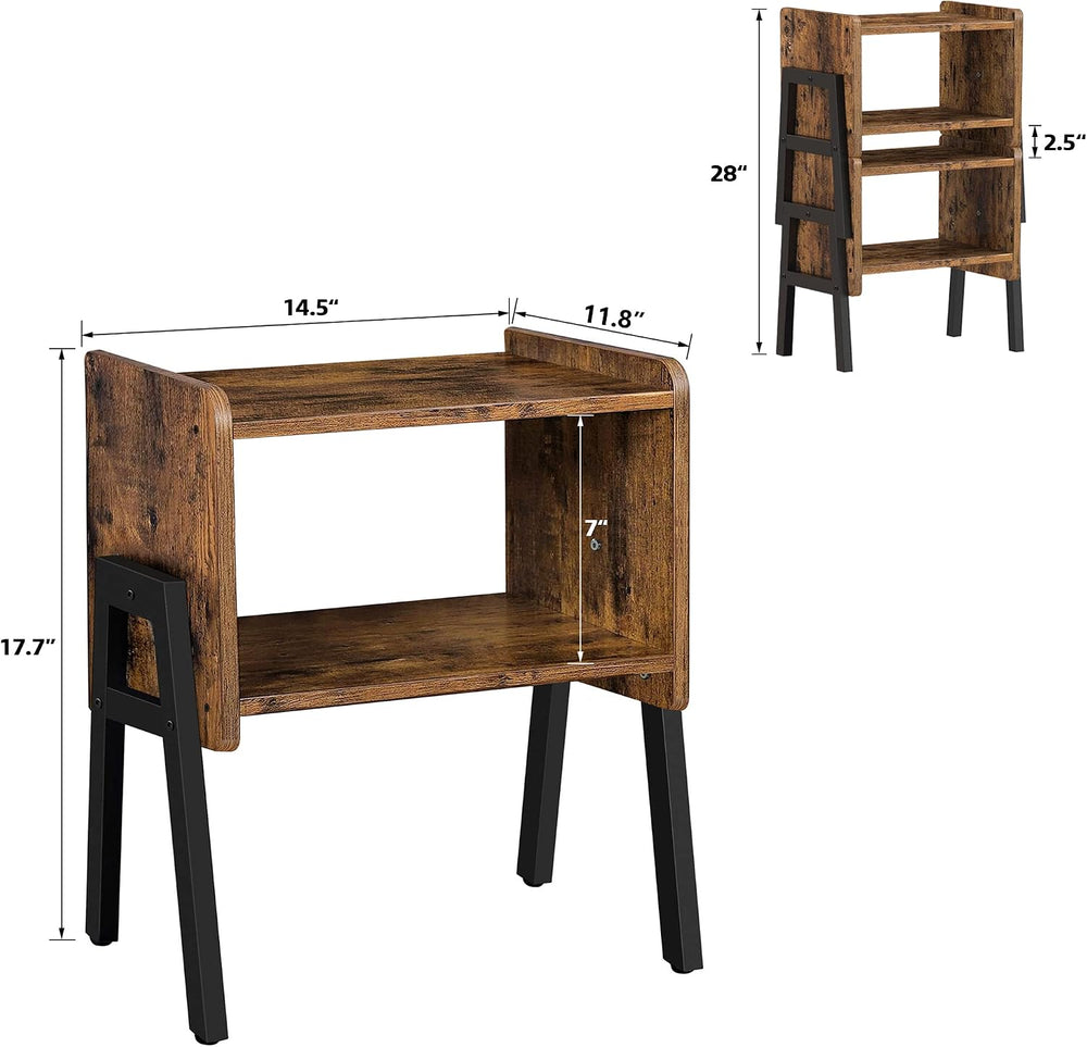 TUTOTAK Nightstnd, Set of 2, Stackable End Tables, Side Table, Bedside Tables...