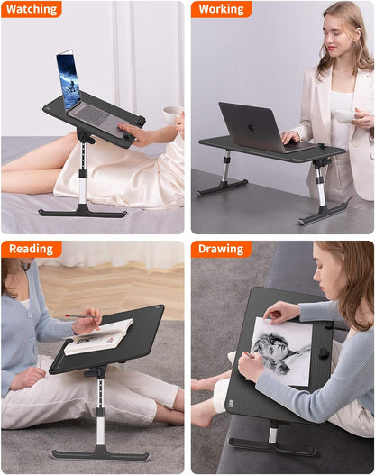 laptop desk for bed, saiji lap desks bed, front angle view