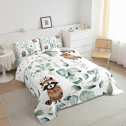 Erosebridal Cute Raccoon Bedding Full Size - Image 5