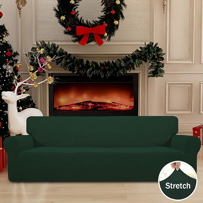 Easy-Going Stretch 4 Seater Sofa Slipcover 1-Piece Sofa Cover Furniture - Image 2