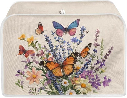 ZFRXIGN Flower Butterfly Toaster Cover Small Appliance Covers Toaster Cover 4 by ZFRXIGN