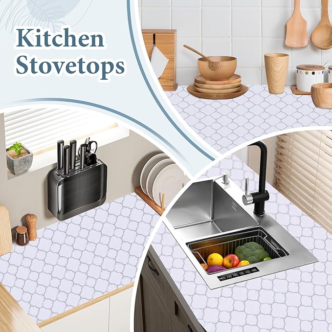 Shelf Drawer Liners for Kitchen Cabinets Non Adhesive Drawer Liner Thickened - Image 5