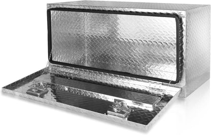 forwode 36 inch underbody truck tool box aluminum, front angle view