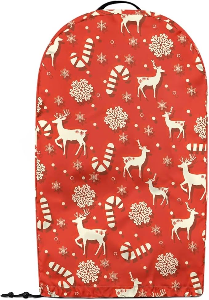Christmas Reindeer Blender Dust Cover Pink Food Processor Cover Coffee Machine - Image 2