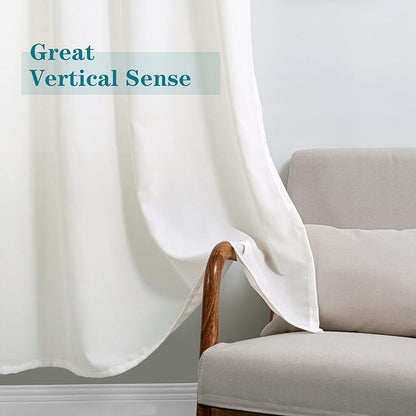 BGment Cream Sheer Curtains 84 inches Long - Image 5