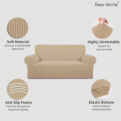 Easy-Going Stretch Oversized Loveseat Slipcover 1-Piece Sofa Cover Furniture - Image 3