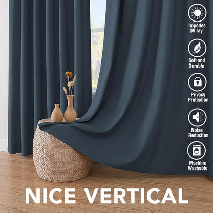 H.VERSAILTEX Linen Blackout Curtains 84 Inches Long 100% Absolutely Blackout - Image 7