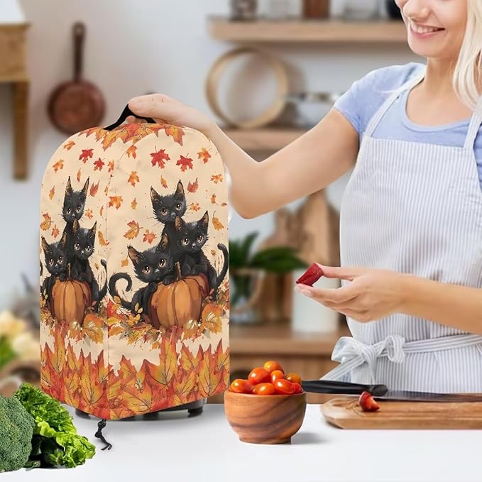 Pumpkins Black Cats Kitchen Blender Dust Cover Food Processor Dust Protection - Image 3