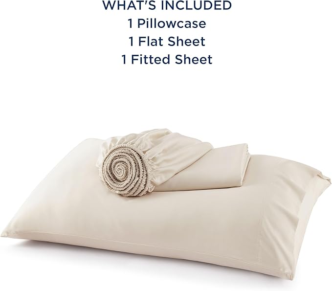 Bedsure Cooling Sheets Twin, Rayon Derived from Bamboo, Breathable & Soft Twin - Image 6