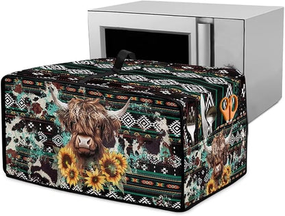 Toaster Oven Dust Cover Washable Fabric Convection Oven Cover Protector by Garucesta