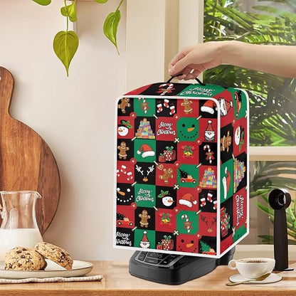 Coffee Maker Cover, Christmas Holiday Coffee Dust Cover Washable Removable - Image 4