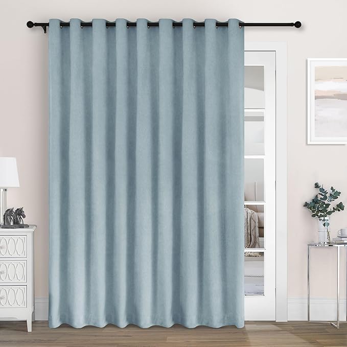 Macochico 120" Wx84 L 100% Blackout Chenille Curtains by Macochico