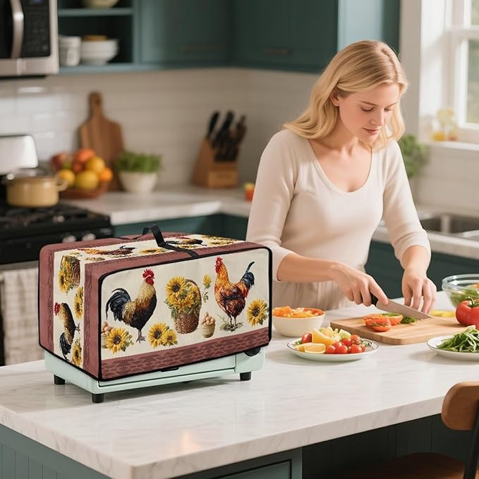 Air Fryer Toaster Oven Dust Cover Washable Convection Oven Cover Farmhouse - Image 7