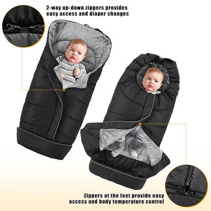 Yoofoss Winter Stroller Cover - Image 4
