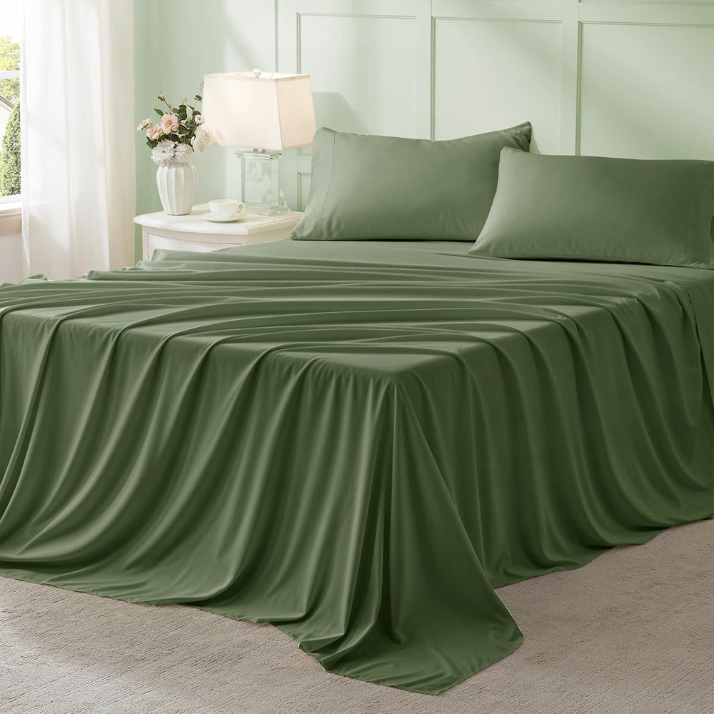 Anluoer Queen Comforter Set 7 Piece, Soft Bed in a Bag Queen Bedding Sets