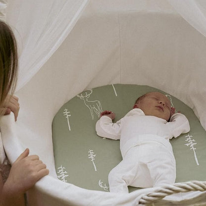 Gllquen Baby Bassinet Sheets Set 2-Pack, Breathable Cozy Bassinet Fitted Sheet - Image 4