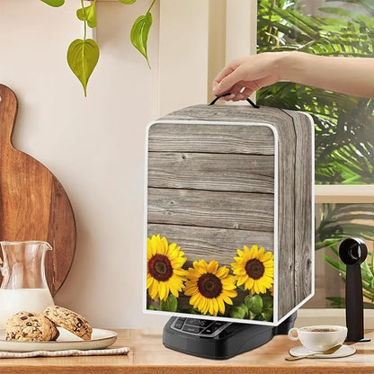Mumeson Sunflower Print Coffee Maker Cover Blender Dust Cover Juice Machine - Image 3