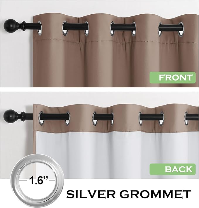 KGORGE 4-in-1 Soundproof Anti Dust 100% Blackout Curtains - Image 2