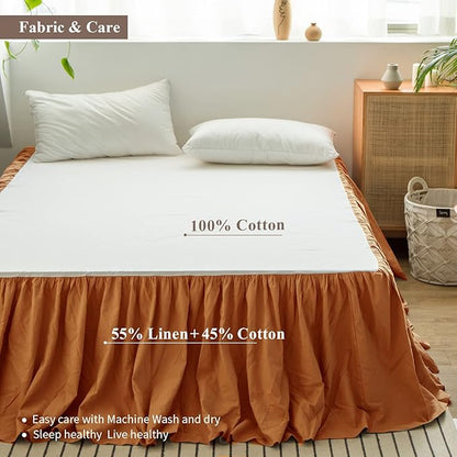 BISELINA French Linen Bed Skirt - Image 3
