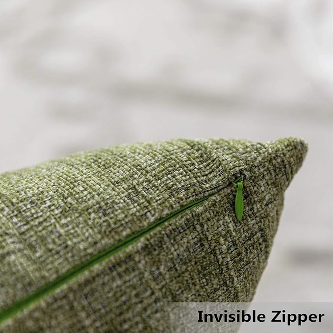 Home Brilliant Throw Pillow Covers 20x20 Chenille Decorative Spring Pillow - Image 4