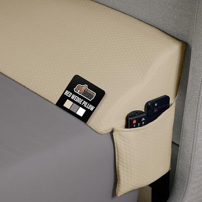 GORILLA GRIP Patent Pending Bed Wedge Pillow Headboard Gap Filler, US Designed by GorillaGrip