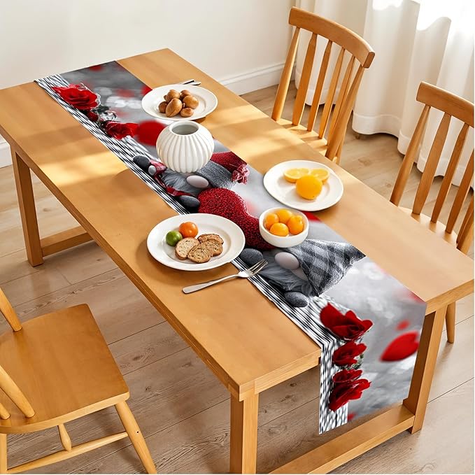 Christmas Table Runner with Santa Claus, 13x72 Inch, - Image 2