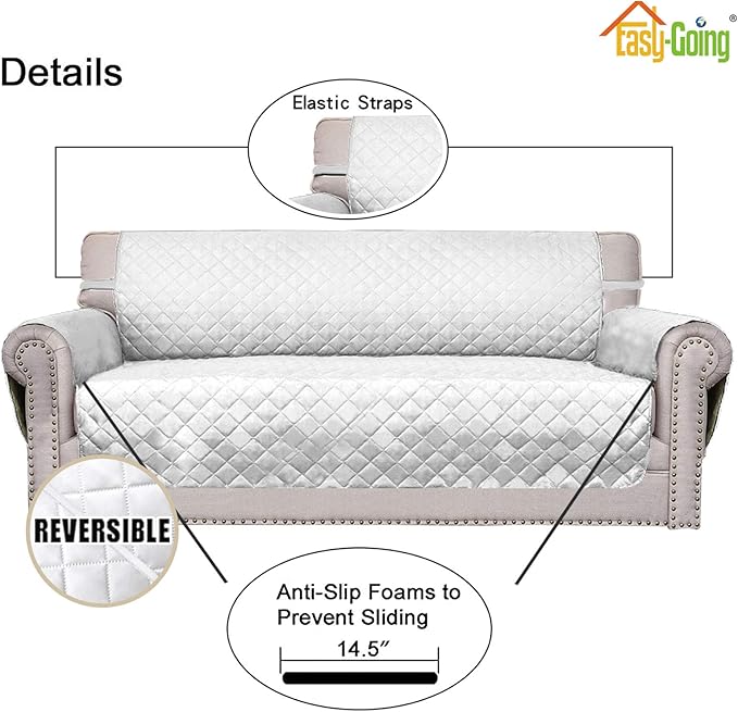 Easy-Going Sofa Slipcover Reversible Loveseat Sofa Cover Couch Cover - Image 3
