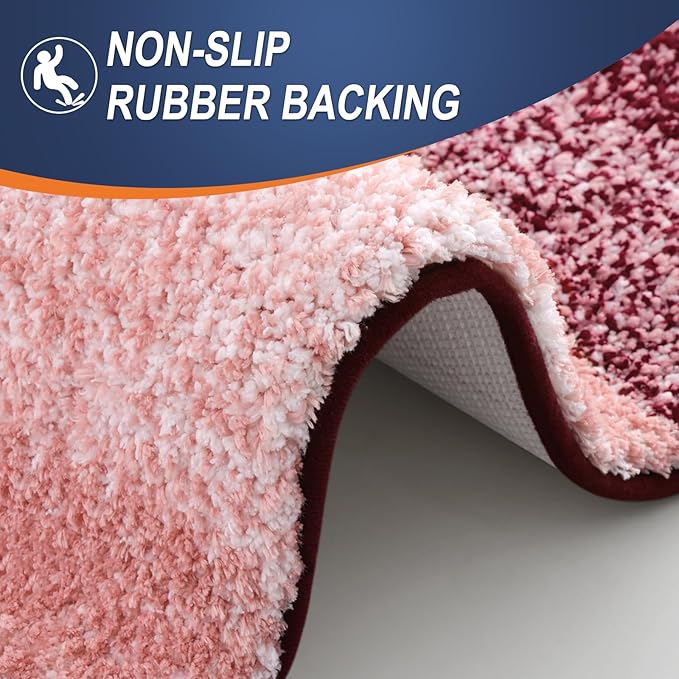 OLANLY Bathroom Rugs Mat 24x16, Extra Soft Absorbent Microfiber Bath Rugs - Image 5
