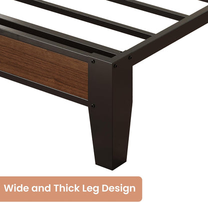anctor queen bed frame with headboard & charging showing dimensions